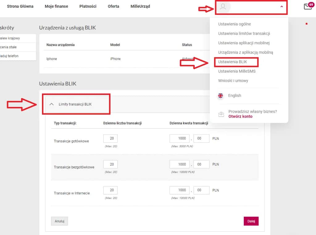 Jak zmienić limit BLIK w Millennium i uniknąć nieprzyjemności